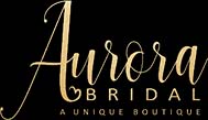 Aurora Bridal on black logo